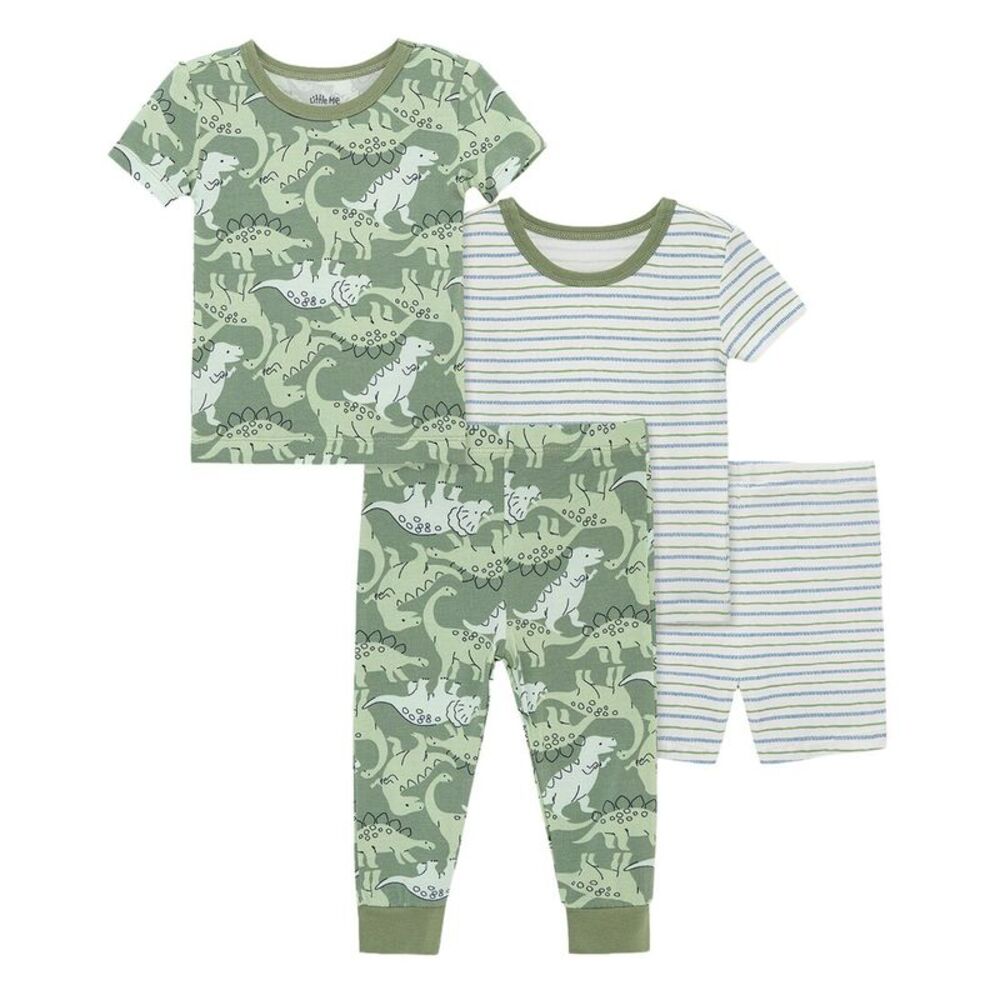 Little Me Boys  4Pc Dino 4Pc Pj